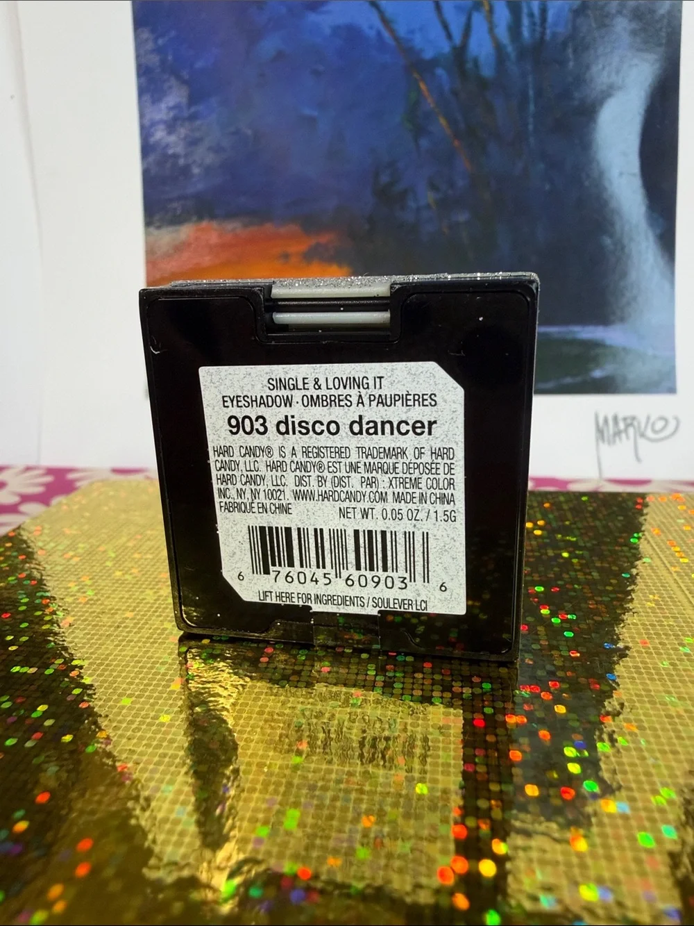 Hard Candy Single & Loving it Glitter Square Disco Dancer Silver Eyeshadow